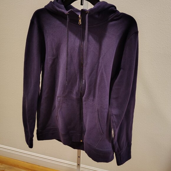 Tek Gear Women's Ultrasoft Fleece Purple Hoodie Size XL Full Zipper - Picture 5 of 11